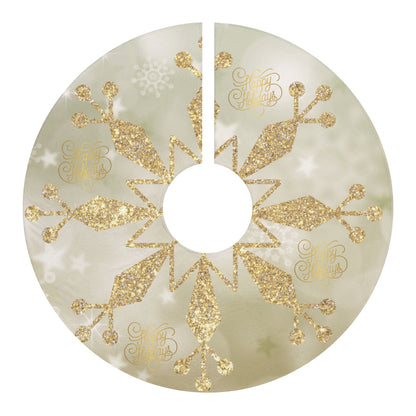 Gold Glitter Christmas Tree Skirts