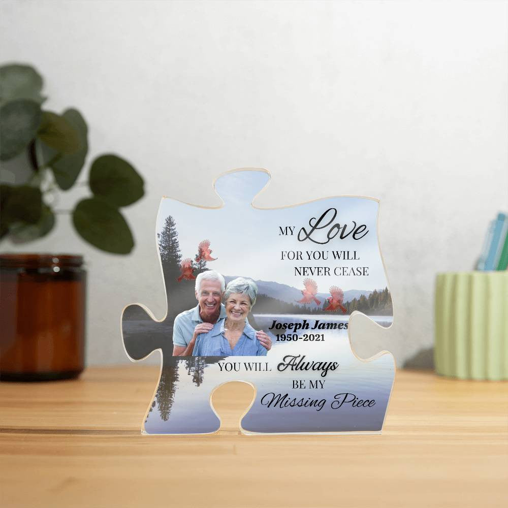 Personalized Acrylic Puzzle Plaque- Missing Piece