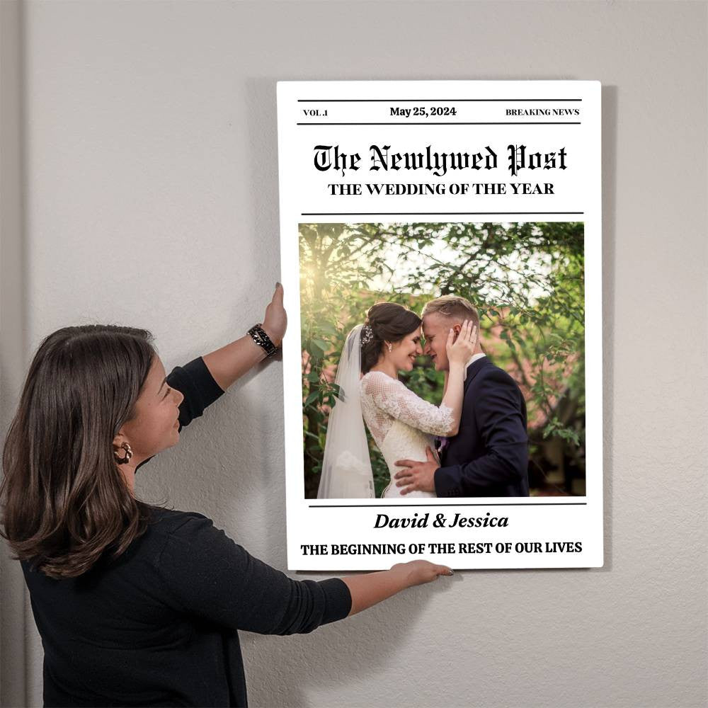 The NewlyWed Post- High Gloss Metal Art Print (2:3)