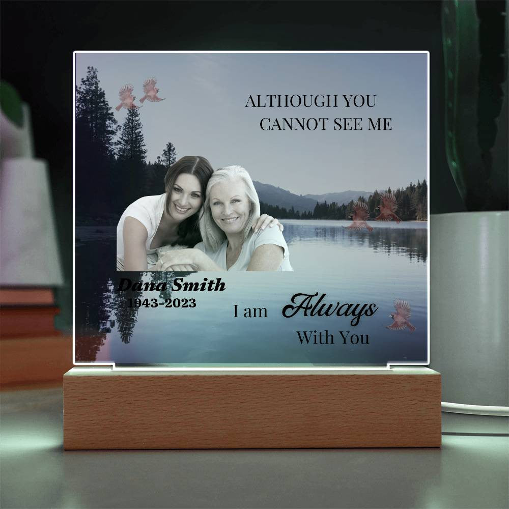 Personalized Memorial Acrylic Square Plaque