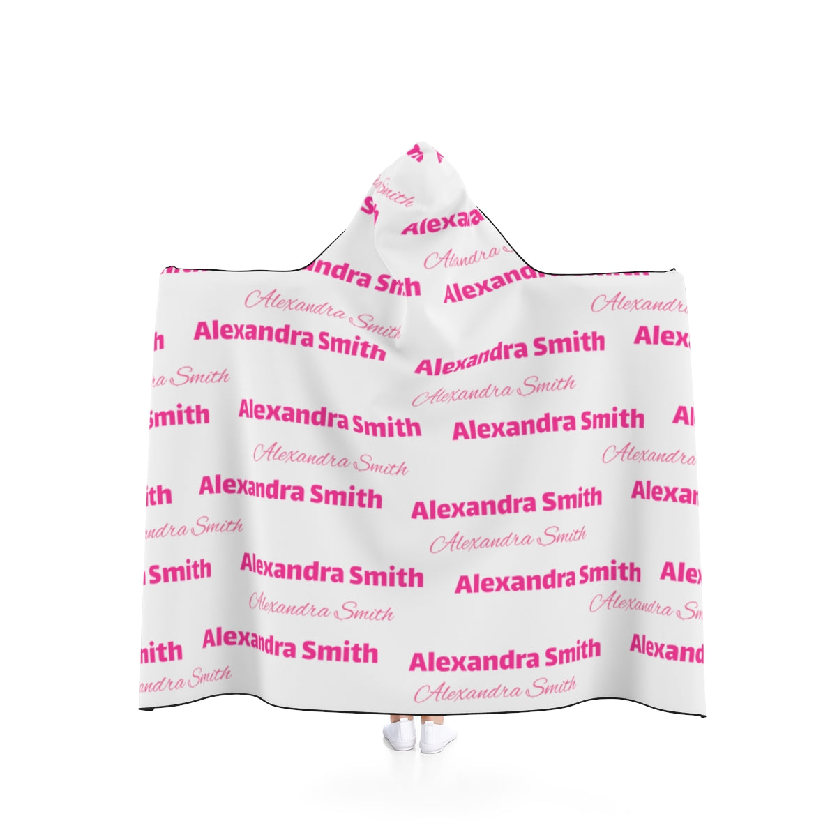 Personalized Name Hooded Blanket