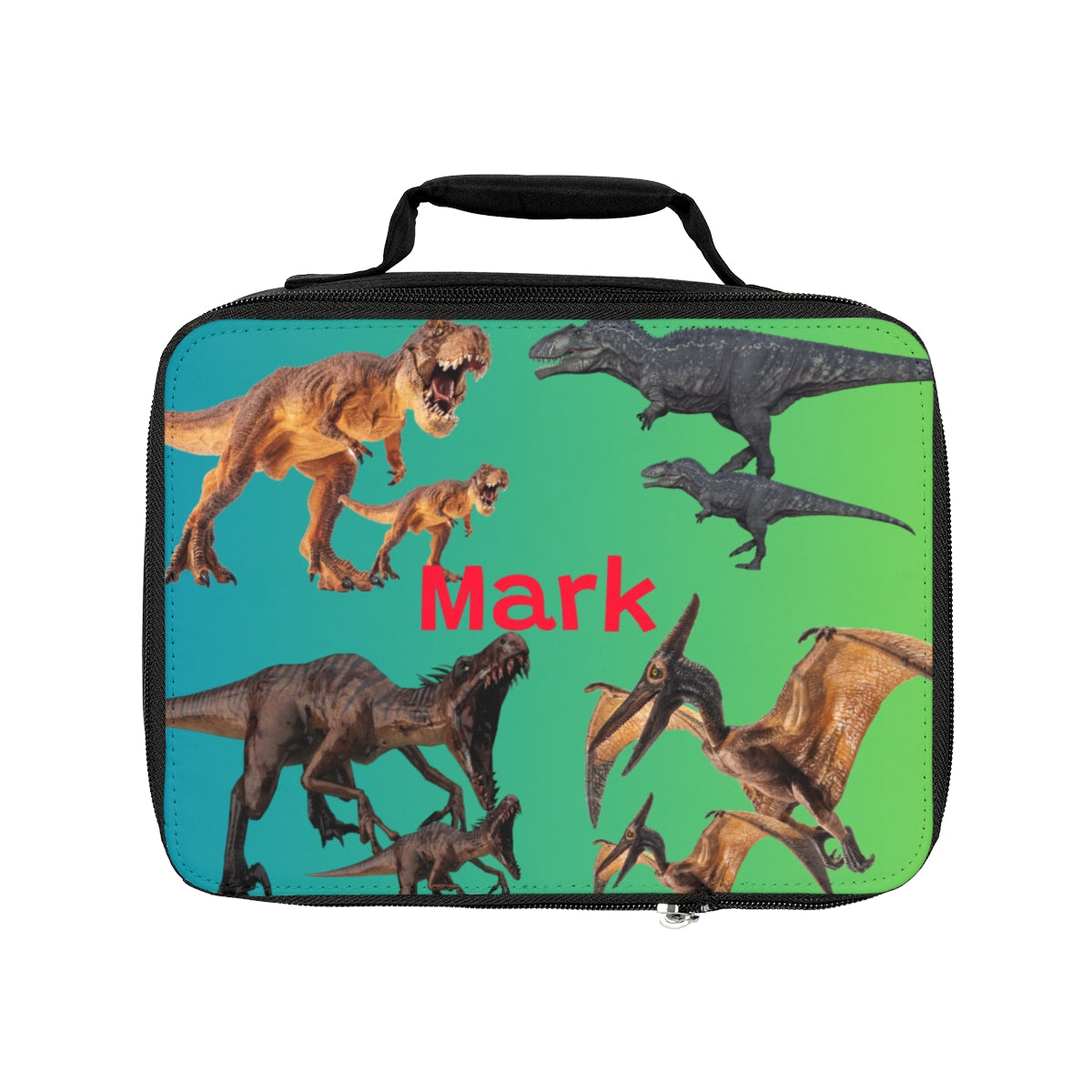 Personalized Kids School Backpack Lunch Bag Pencil Case- Dinosaur Event