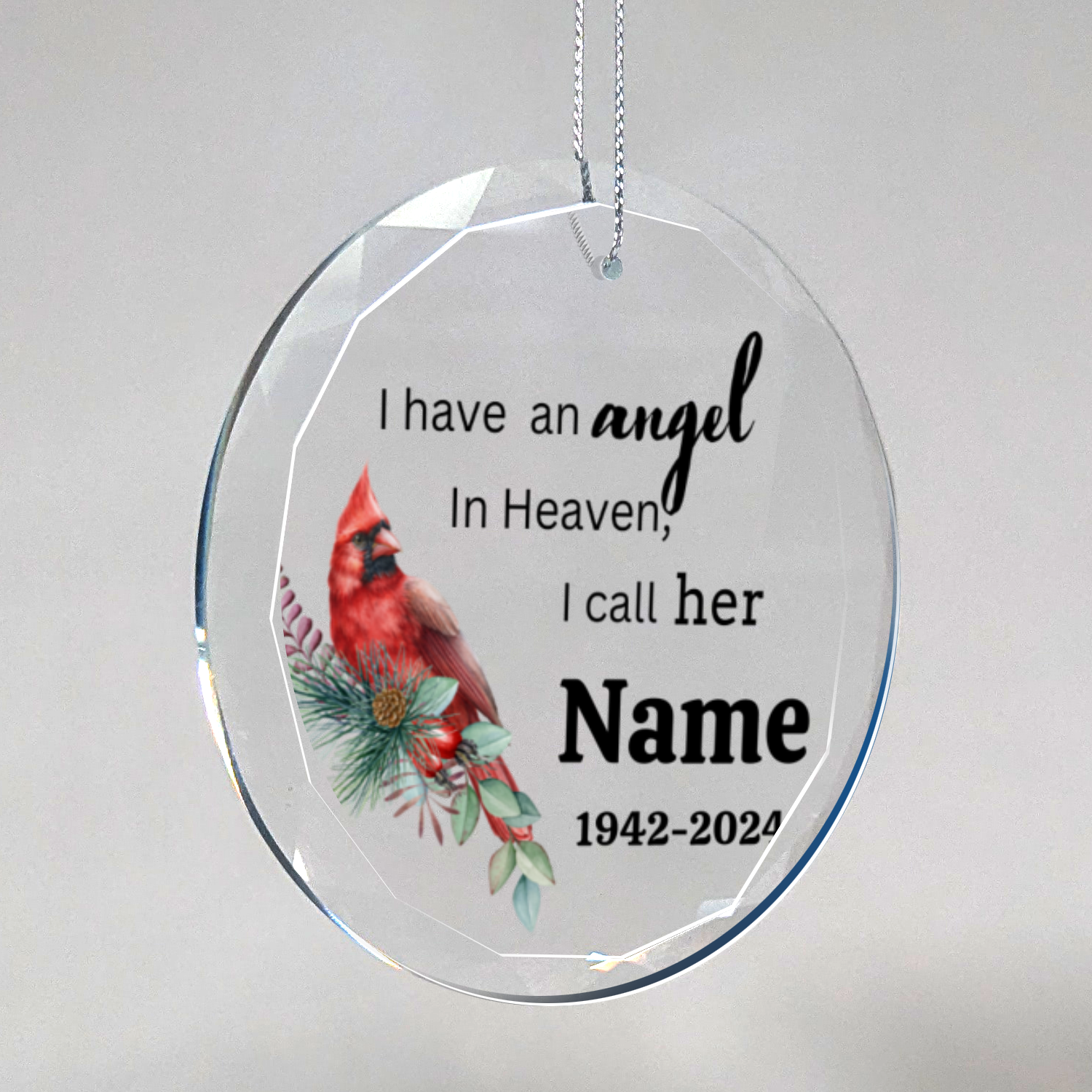 My Angel in Heaven- Classic Elegance Glass Premium Ornament With Gift Box