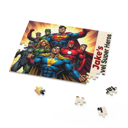 Personalized Marvel Super Hero Puzzle (120, 252, 500-Piece)