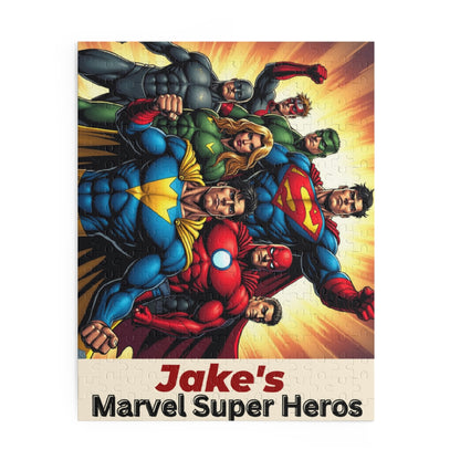 Personalized Marvel Super Hero Puzzle (120, 252, 500-Piece)