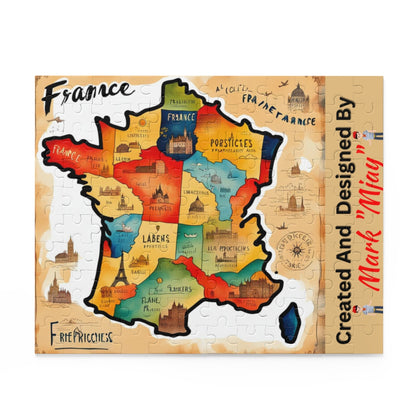 Personalized Map of France Puzzle (120, 252, 500-Piece)