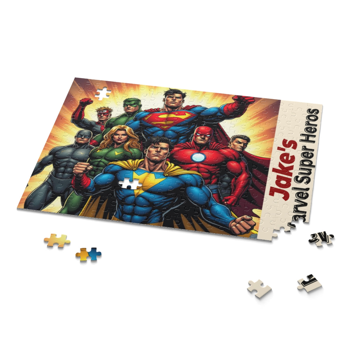 Personalized Marvel Super Hero Puzzle (120, 252, 500-Piece)