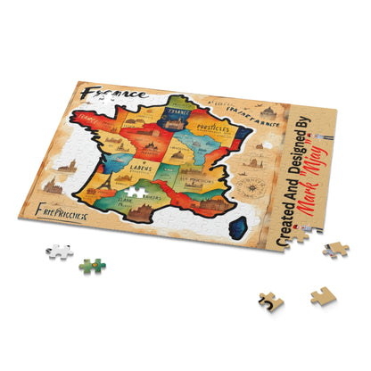 Personalized Map of France Puzzle (120, 252, 500-Piece)