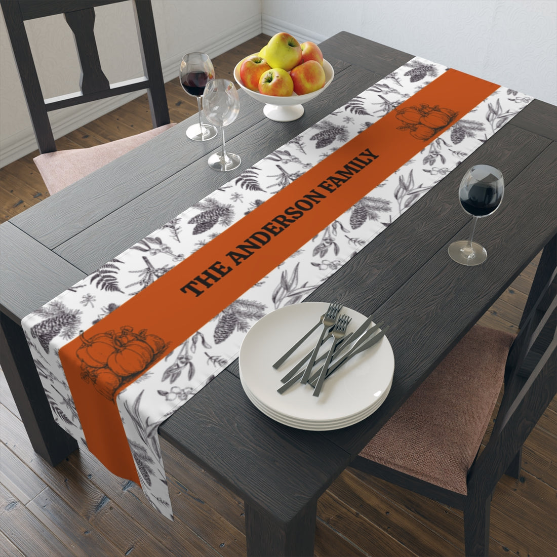 Personalized Family Table Runner (Cotton, Poly)