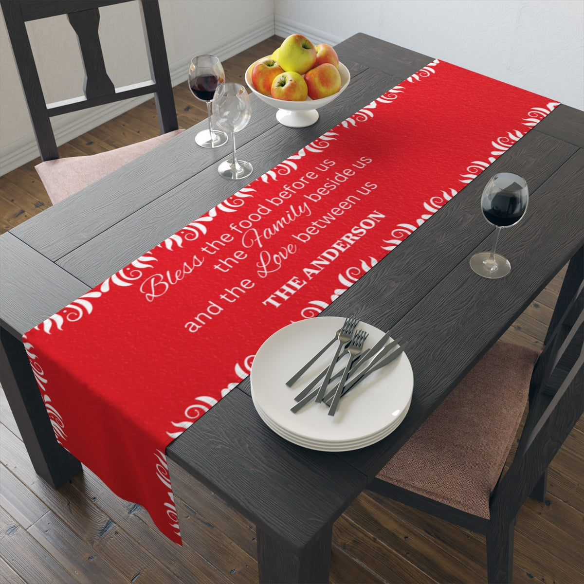 Personalized Table Runner (Cotton, Poly)