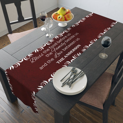 Personalized Table Runner (Cotton, Poly)