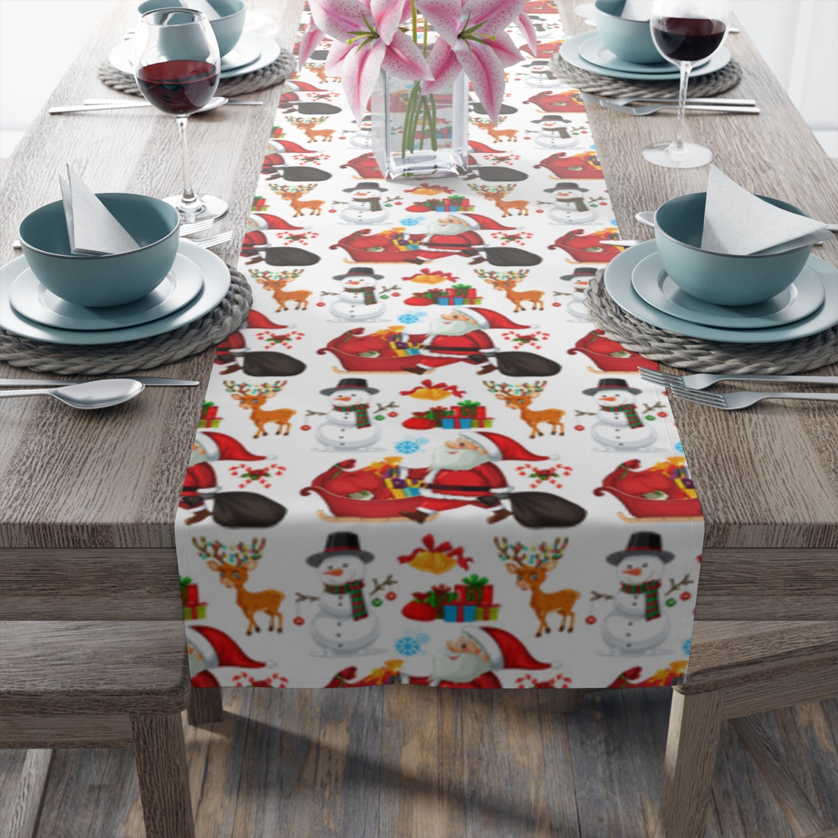 Holiday Table Runner (Cotton, Poly)