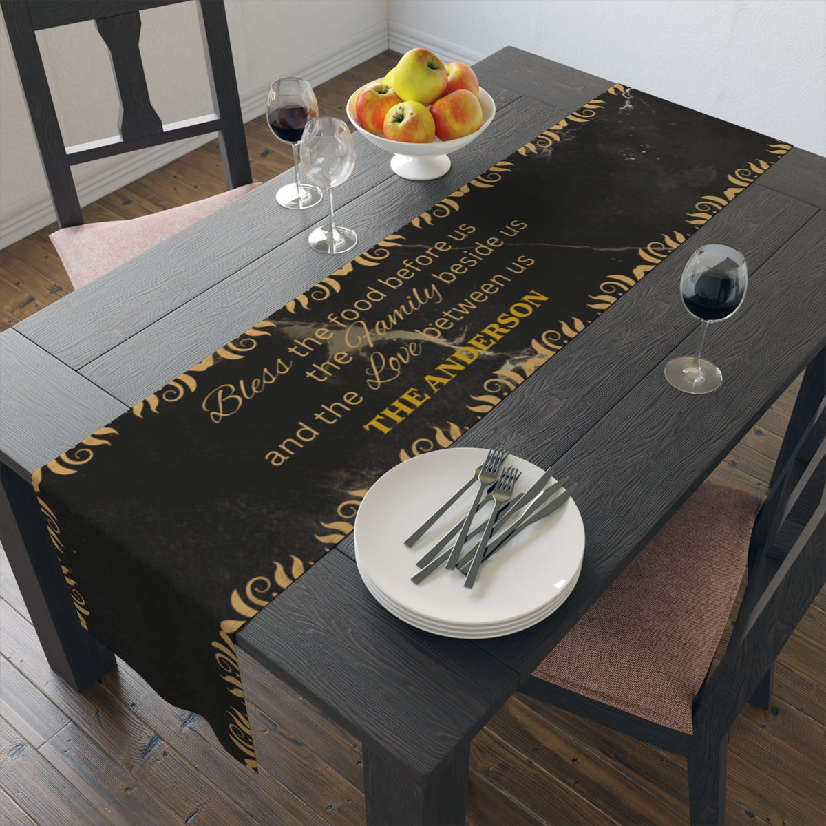 Personalized Table Runner (Cotton, Poly)