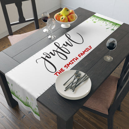 Personalized Family Table Runner (Cotton, Poly)