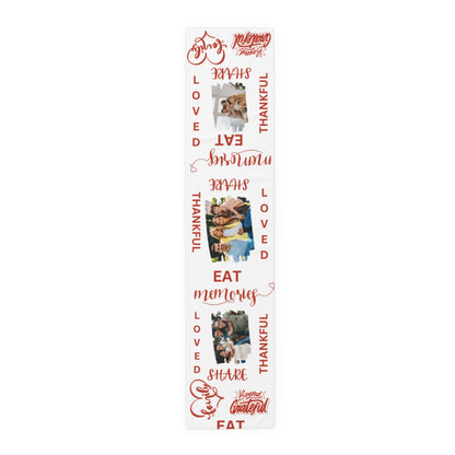 Personalized Family W/Pictures Table Runner (Cotton, Poly)