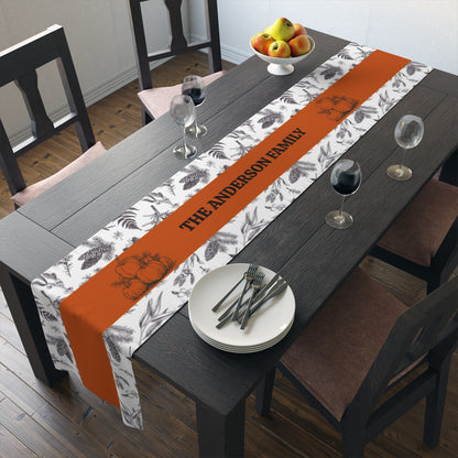 Personalized Family Table Runner (Cotton, Poly)