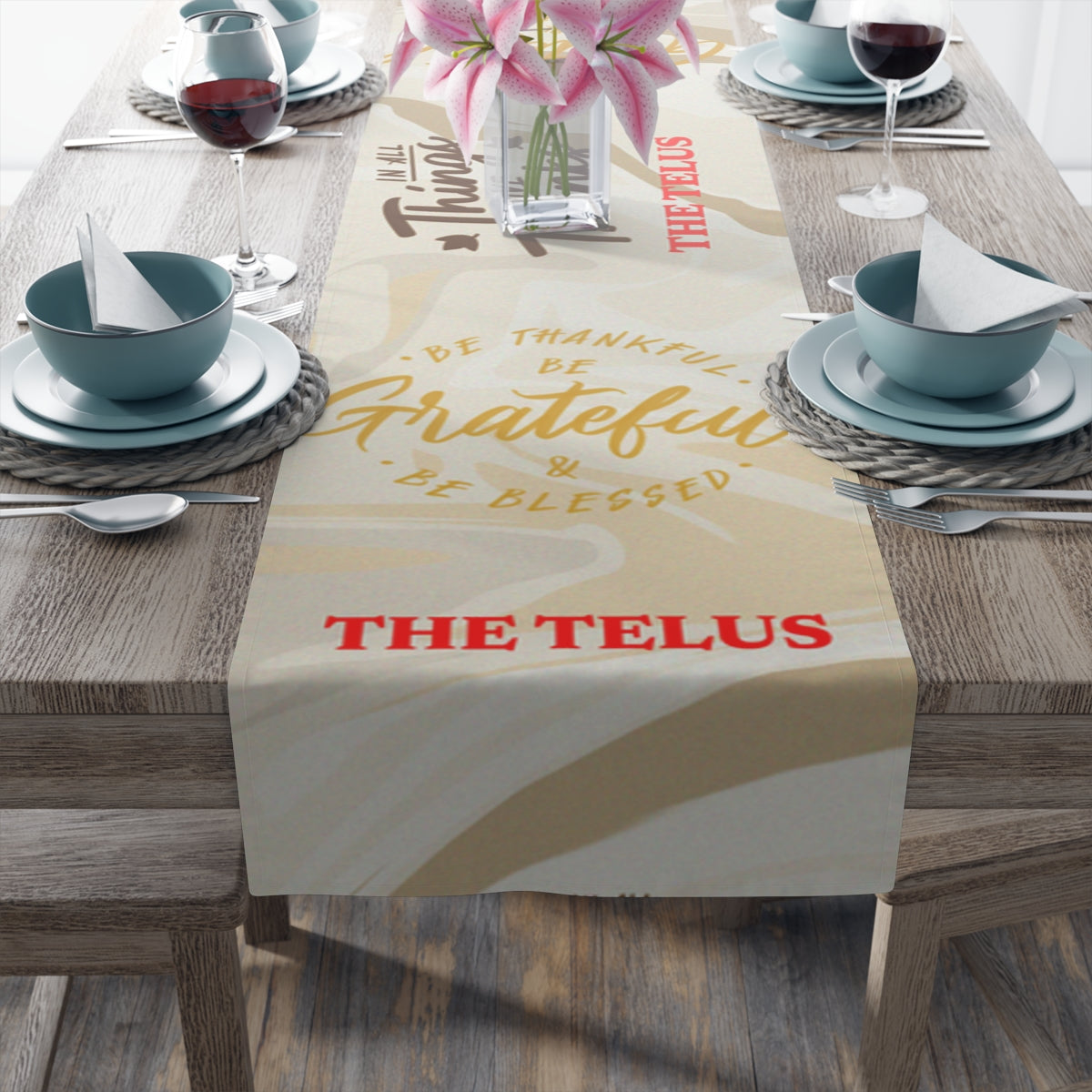 Personalized Table Runner (Cotton, Poly)