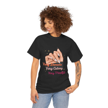 Demure, Cutesy, Mindful- Nail- T-shirt