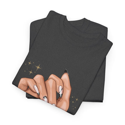 Demure, Cutesy, Mindful- Nail- T-shirt