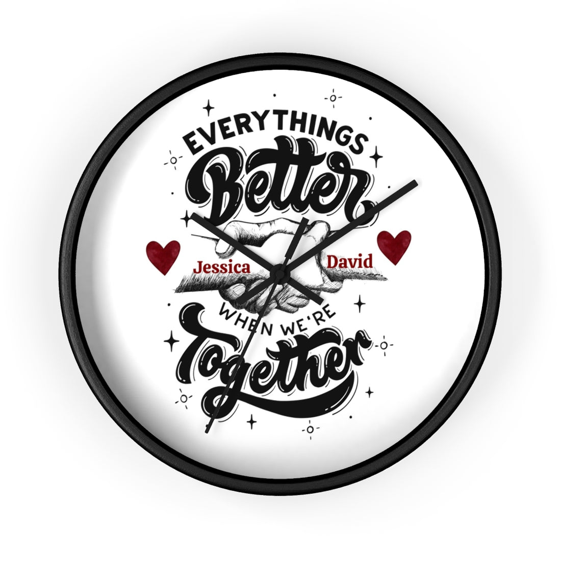 Personalized Couples Wall Clock Decor