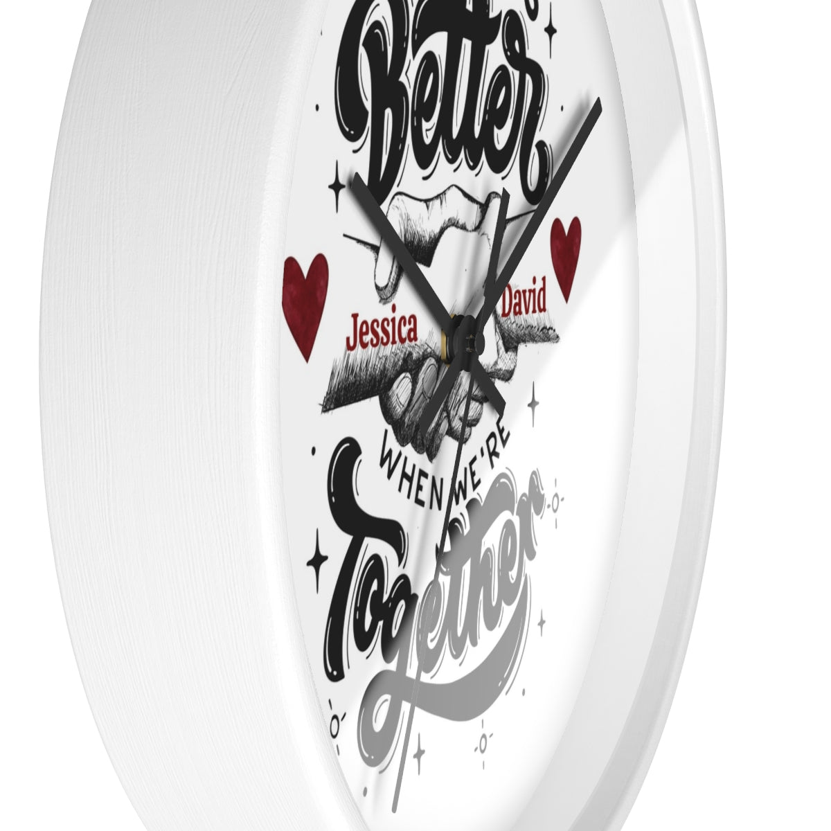 Personalized Couples Wall Clock Decor