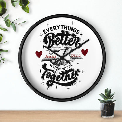 Personalized Couples Wall Clock Decor