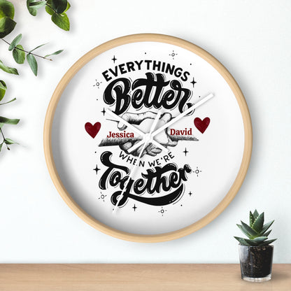 Personalized Couples Wall Clock Decor